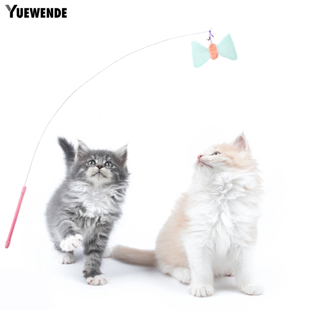 Gậy Trêu Mèo Chống Cắn / Mài Mòn Thoải Mái Với Chuông Và Nơ Trang Trí Vui Nhộn