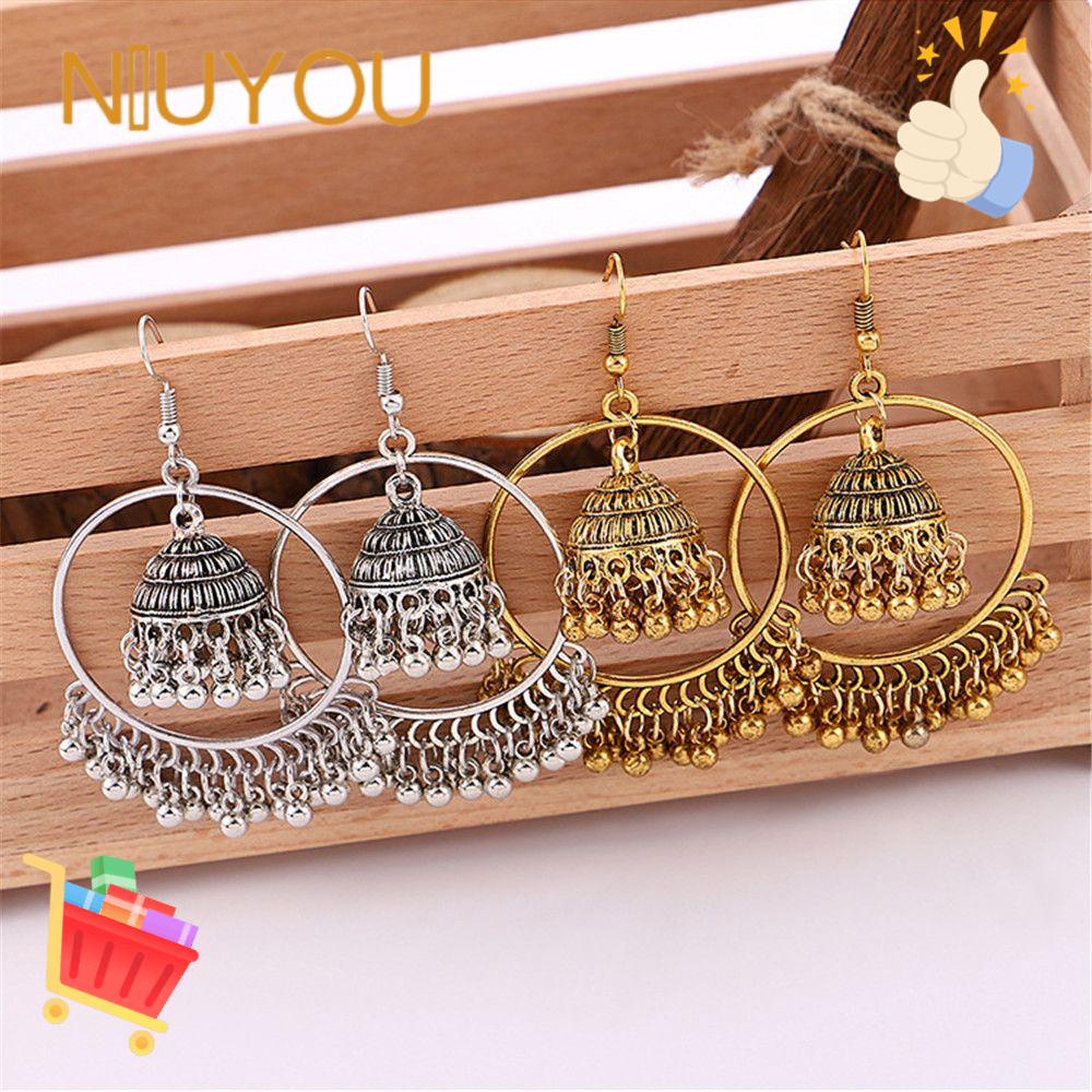 Khuyên Tai Thả Tua Rua Phong Cách Thổ Nhĩ Kỳ Ấn Độ