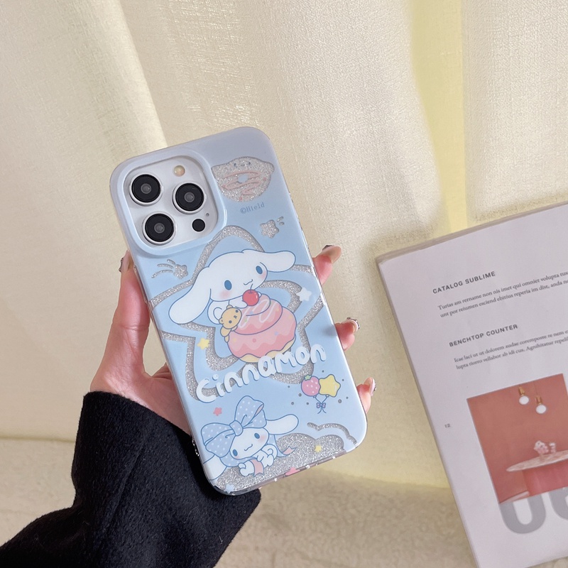 Ốp Điện Thoại IMD Mềm Chống Trầy Trang Trí Hình Kuromi Cinnamoroll Cho iPhone 14 13 12 Pro Max 11