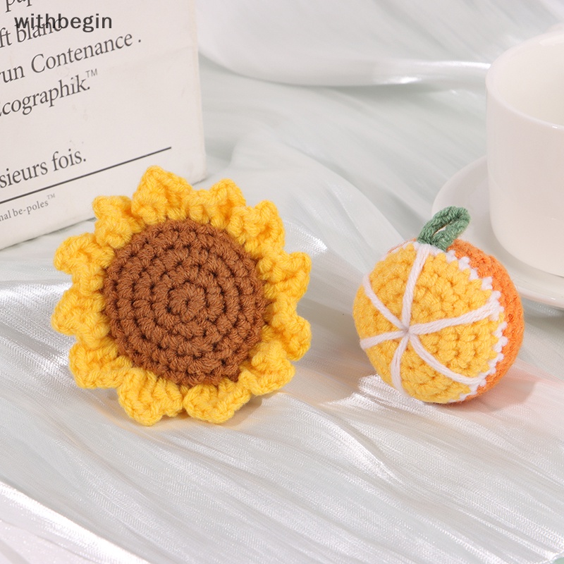 Móc Khóa Bông Hình Hoa Hướng Dương Dễ Thương Dùng Trang Trí Túi Xách / Xe Hơi DIY