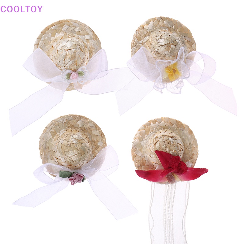 Nón Cối Đính Hoa Xinh Xắn Cho Nhà Búp Bê 30cm Tỉ Lệ 1 / 6