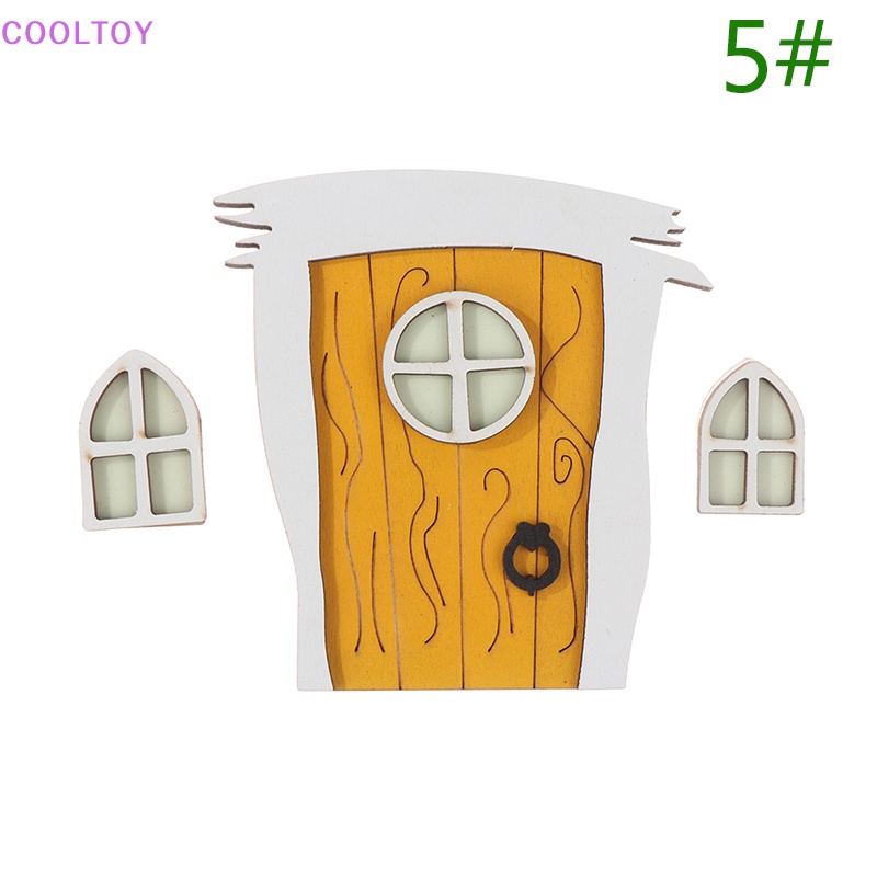 1 Set Mô Hình Cửa Sổ Yêu Tinh Màu Dạ Quang Trang Trí Nhà Búp Bê