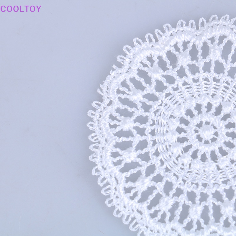 Cooltoy Bàn Ăn Màu Trắng mini Tỉ Lệ 1: 12 Trang Trí Nhà Búp Bê