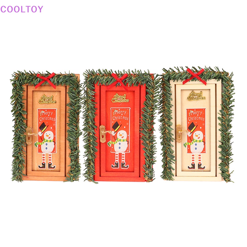 1 Mô Hình Cửa Giáng Sinh Mini 1 / 12 Trang Trí Nhà Búp Bê DIY