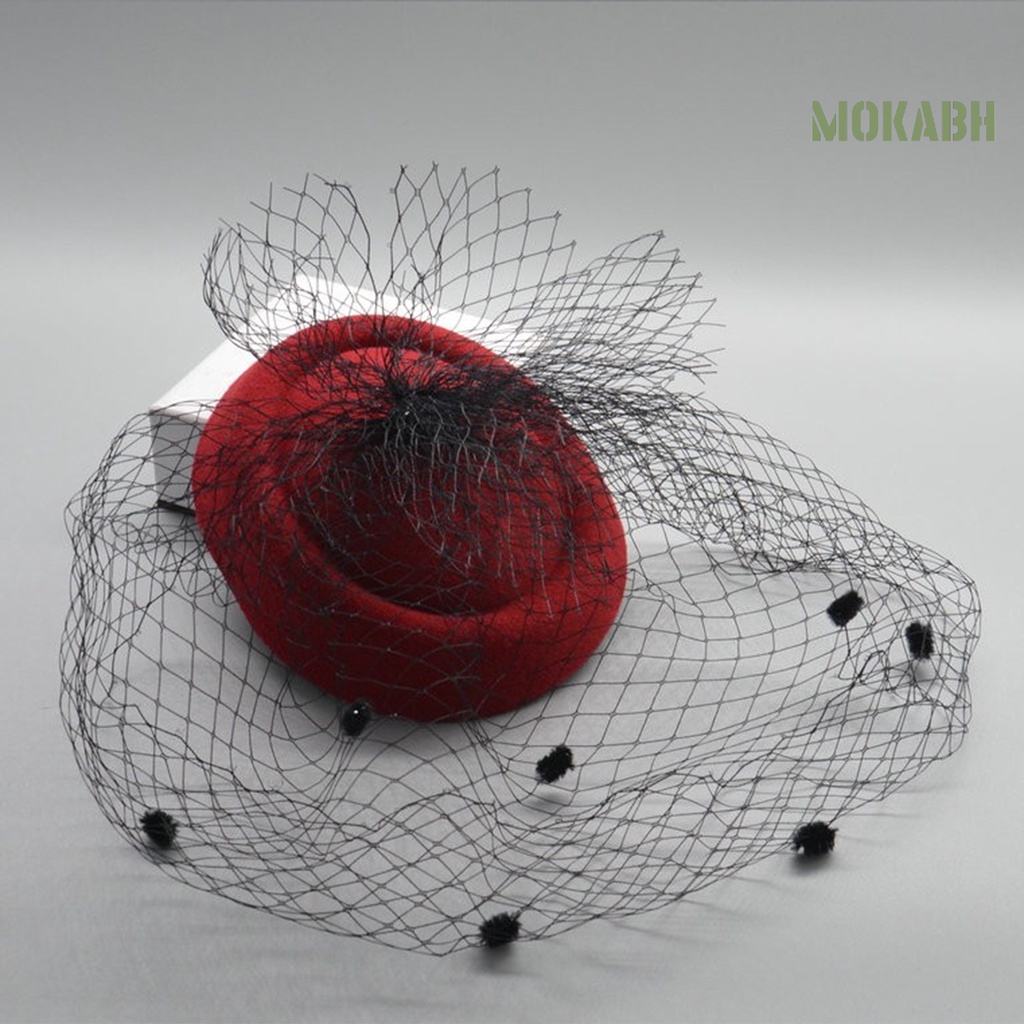 Khăn Lưới Che Mặt Trang Trí Tóc Cô Dâu / Tiệc Tối Phong Cách Retro