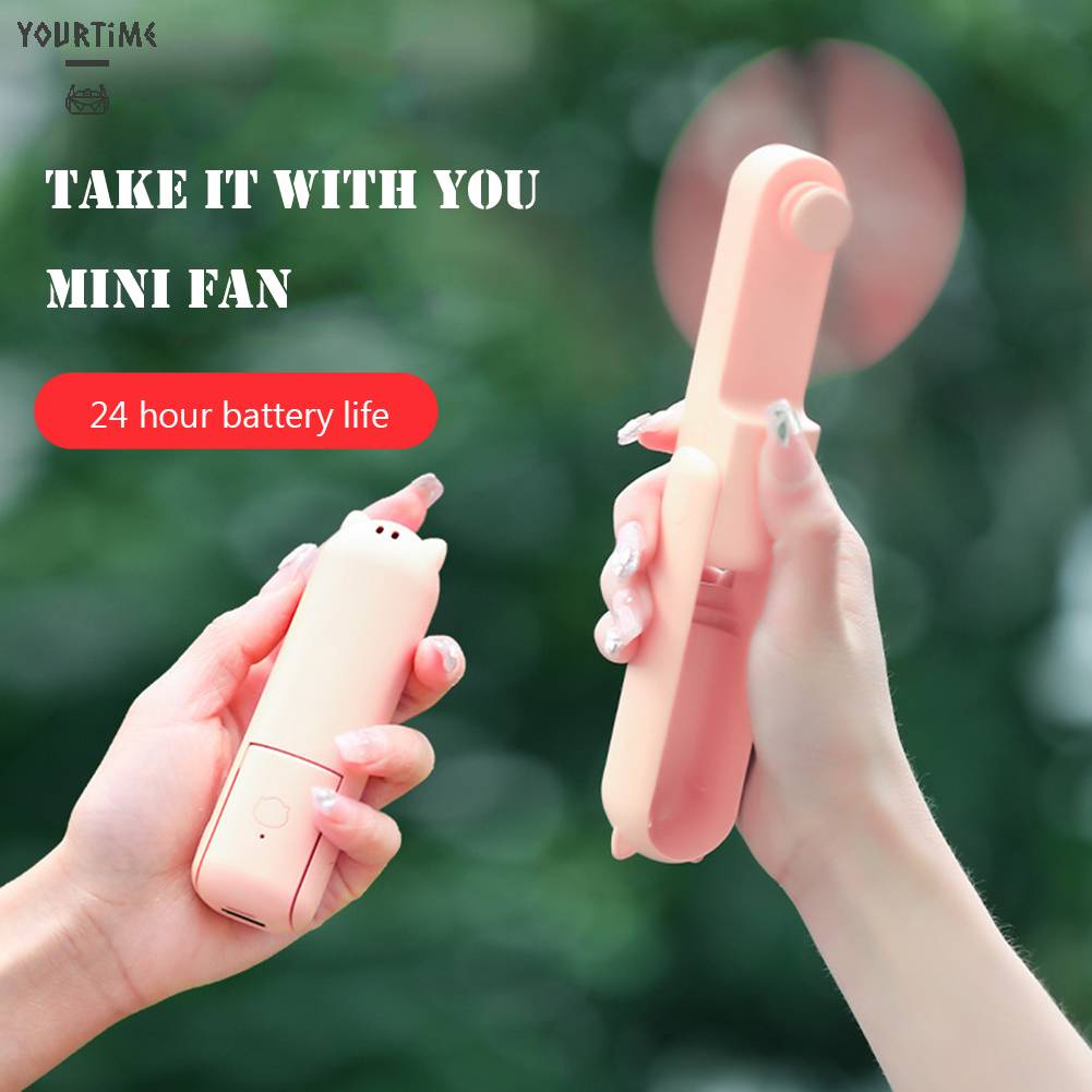 Quạt Điện Làm Mát Cầm Tay 3 Bánh Răng Có Thể Điều Chỉnh Dùng Trong Nhà / Ngoài Trời