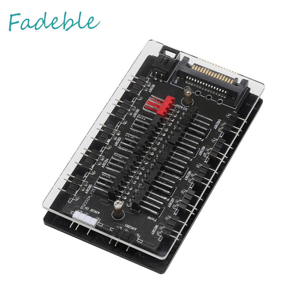 Quạt Tản Nhiệt 3 Trong 1 Hub 5V 3PIN ARGB 10 Chiều SATA Cho PC Ốp