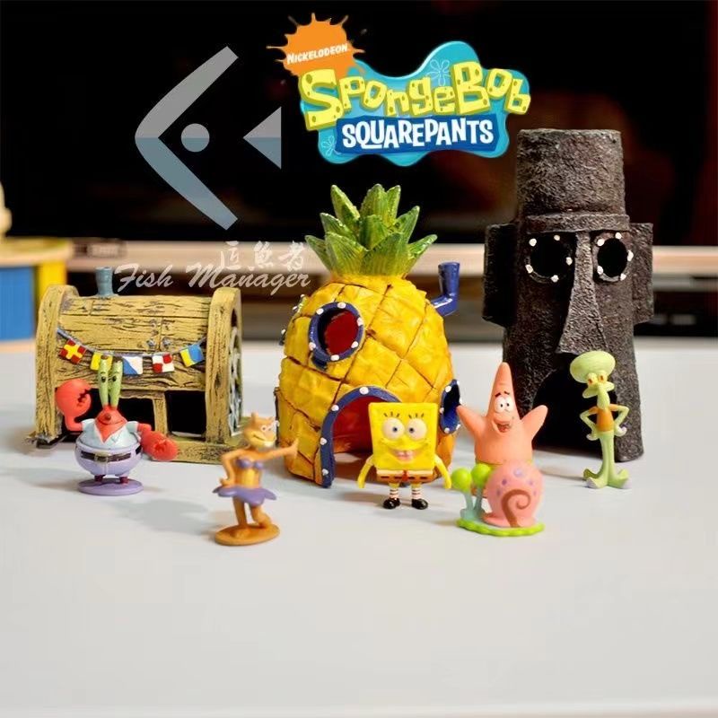 Mô Hình Nhân Vật SpongeBob Trang Trí Bể Cá
