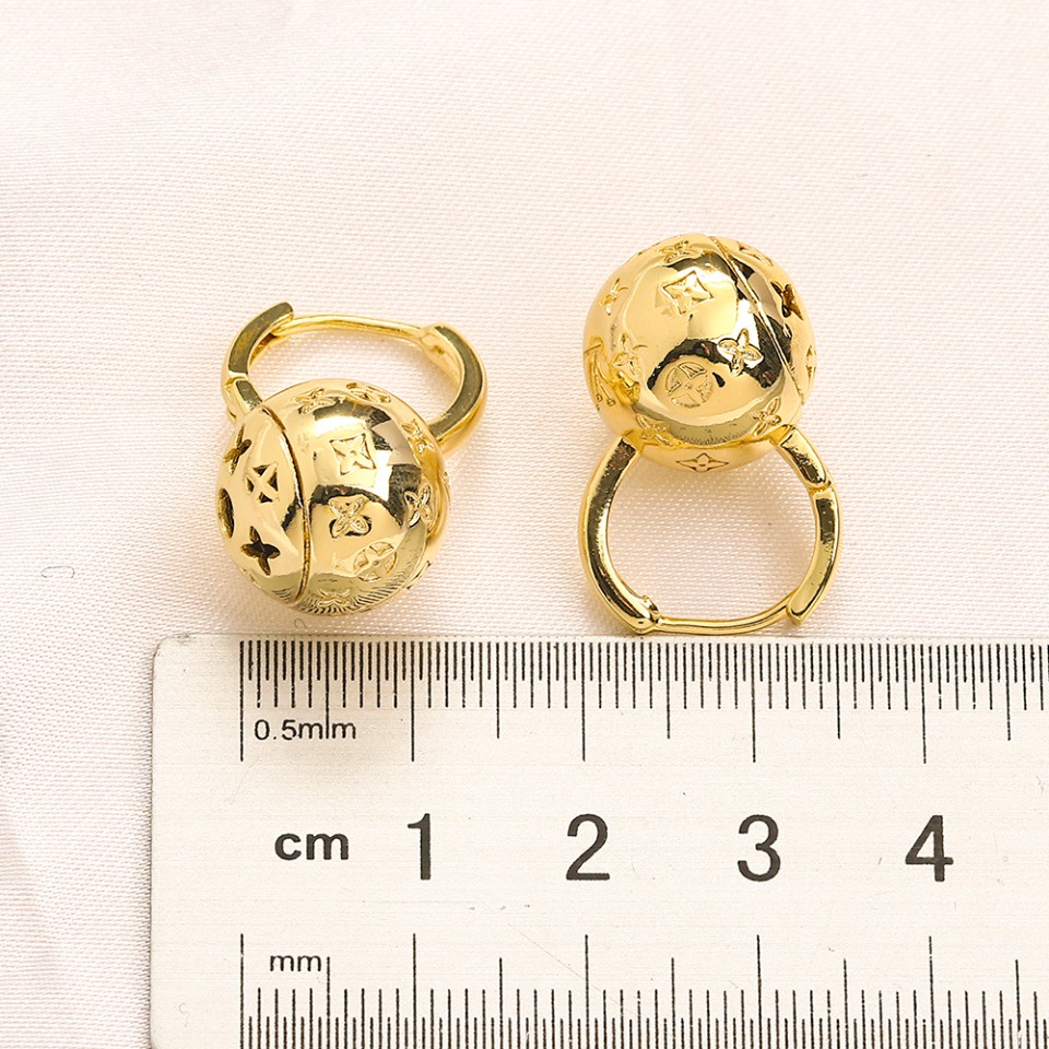 Bông Tai LV Bằng Thép Titan Thời Trang Dành Cho Nữ