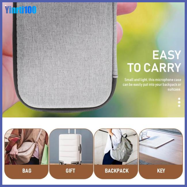 Túi Đựng Micro Không Dây Yinrti Bằng Chất Liệu Cứng Chống Sốc Chống Thấm Nước