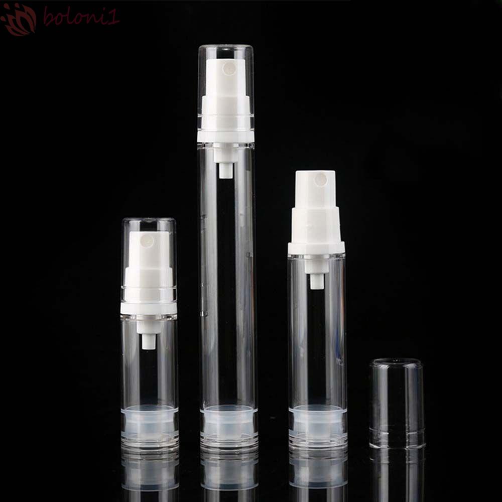 5ml 10ml 15ml Chai mỹ phẩm nhựa có thể bơm lại Chai nhũ tương Xịt trong suốt Máy bơm không khí trong suốt Hộp đựng chân không