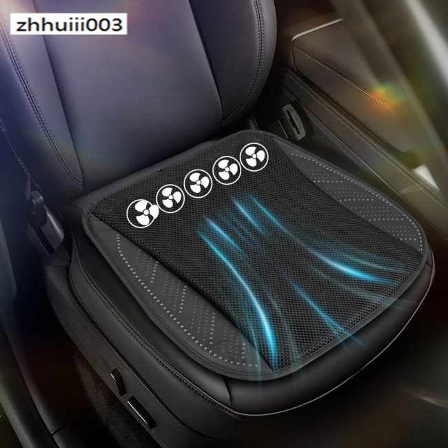 Đệm Lót Ghế Ngồi Làm Mát Thoáng Khí Chống Trượt Kèm Quạt Usb Tiện Dụng