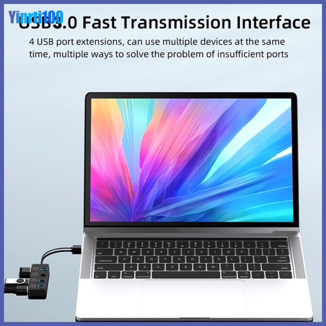 Bộ Chia 4 Cổng Usb 3.0 Đa Cổng Cho Laptop