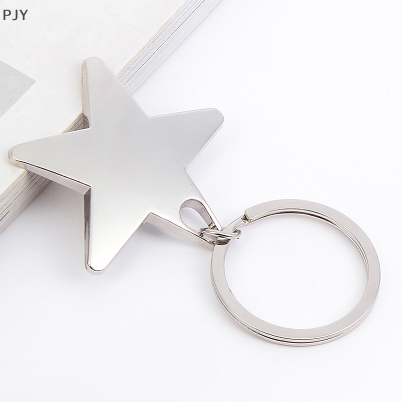 Móc Khóa Kim Loại Hình Ngôi Sao Năm Cánh Sáng Tạo PJ