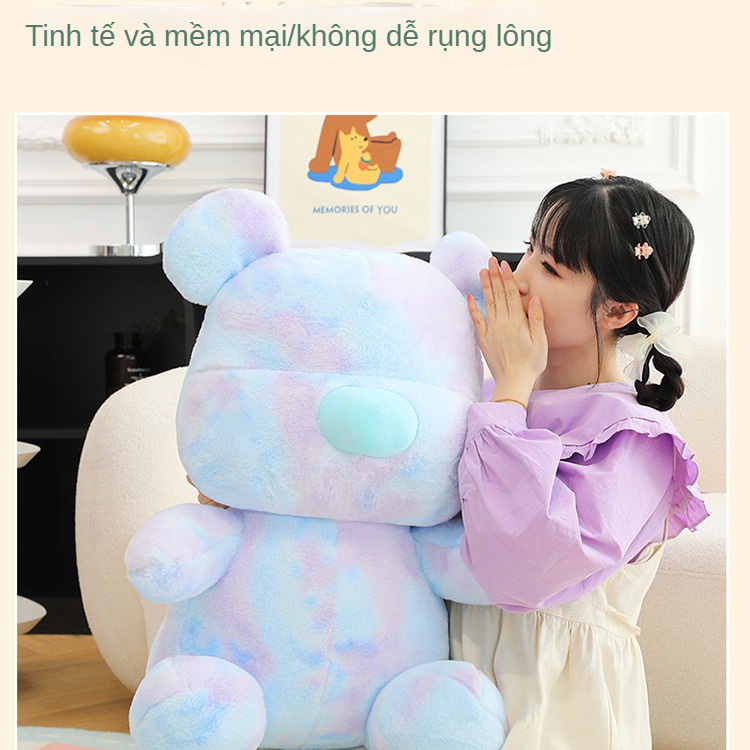 Gấu Bông Nhuộm Màu Kiểu Hoạt Hình Dễ Thương Dùng Làm Quà Tặng Sinh Nhật Cho Bạn Gái