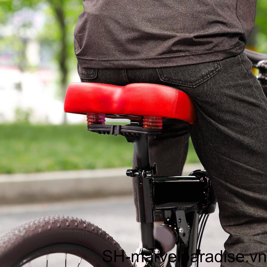 Yên Xe Đạp Leo Núi Dày Dặn Mềm Mại Màu Đen