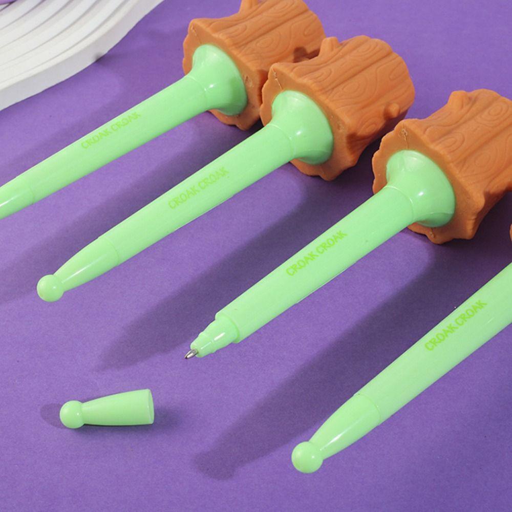 Bút Mực Gel Dạng Nhấn Hình Động Vật Sở Thú Dễ Thương Sáng Tạo Cho Học Sinh