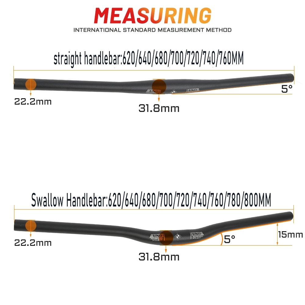 Cặp Tay Thắng Bằng Hợp Kim Nhôm Cho Xe Đạp Leo Núi 640 680 700 720 740 760 780 800mm