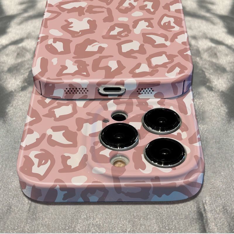 Ốp Điện Thoại Mềm Chống Sốc Họa Tiết Da Báo Cho Iphone1211 786Inmax14Pro 13 plus