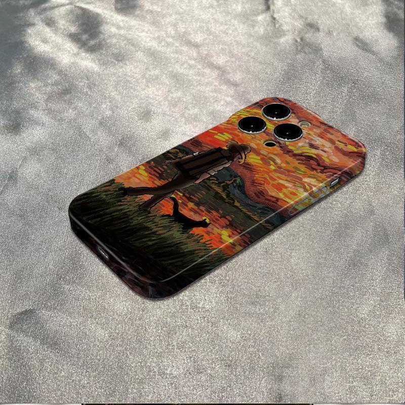 Ốp Điện Thoại Chống Sốc Họa Tiết Tranh Vẽ Van Gogh Đơn Giản Dành Cho Iphone 1211 14 Pro 78 13 Max 6S plus 8B3V