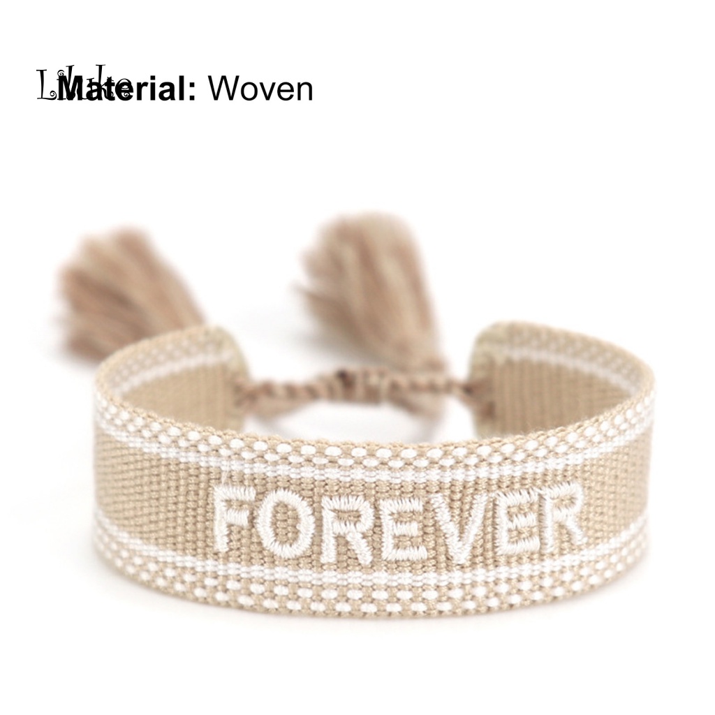 Vòng Tay Hợp Kim Trang Trí Chữ n Và Dây Tua Rua Thời Trang Cho Nữ