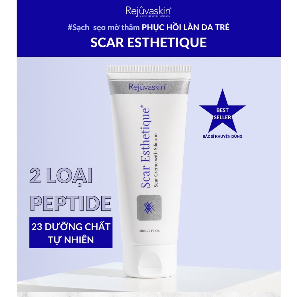 Kem xóa sẹo thâm, lấp đầy sẹo rỗ, sẹo lõm Scar Esthetique Rejuvaskin 60ml - DH Beauty