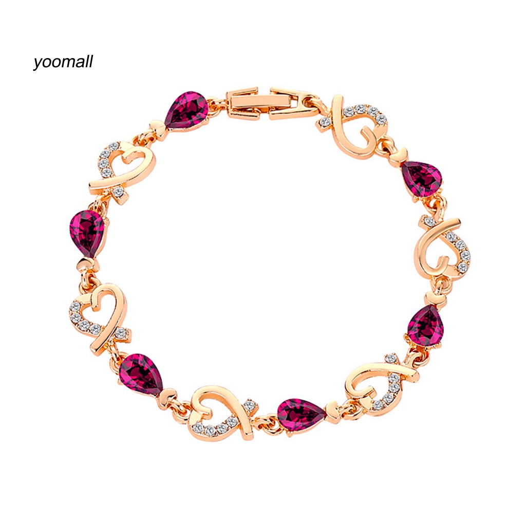 Vòng Tay Mặt Hình Trái Tim Rỗng Thời Trang Cho Nữ