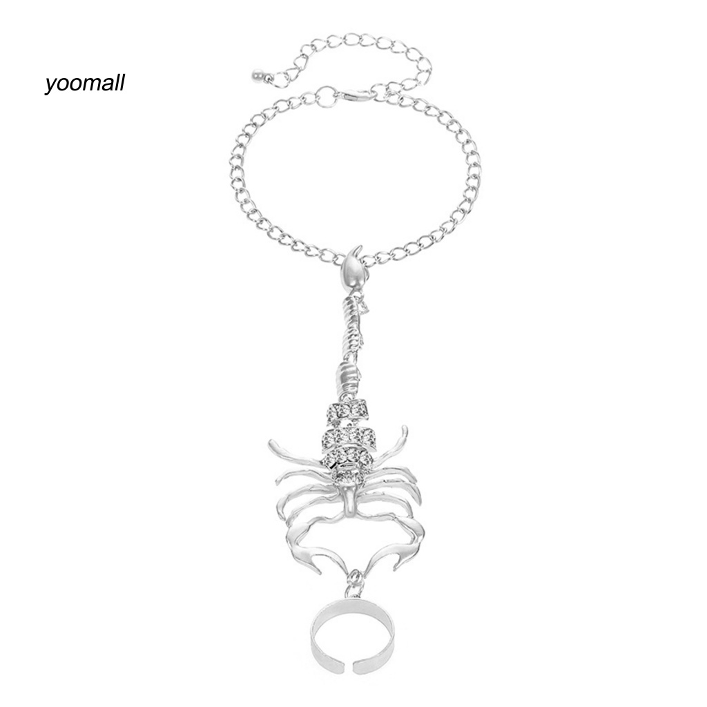 Yo / Vòng Tay Nối Hình Động Vật Đính Đá Zircon Giả Mạ Điện Không Phai Màu Trang Trí Tiệc Tùng Cho Nữ