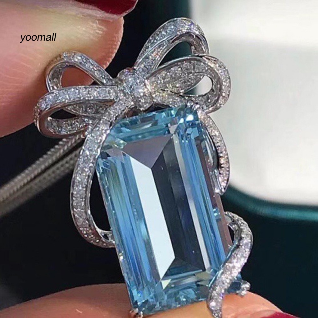 Vòng cổ Mặt Hình Nơ Đính Đá Zircon Lấp Lánh Dễ Phối Đồ Thời Trang Cho Nữ