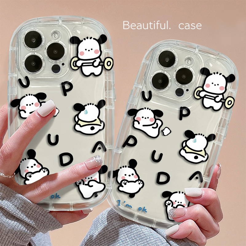 Ốp Điện Thoại Silicone Mềm Trong Suốt Chống Sốc In Hình Chú Cún Cho IPhone 14 13 12 11 Pro Max XS X XR 8 + 7 Plus