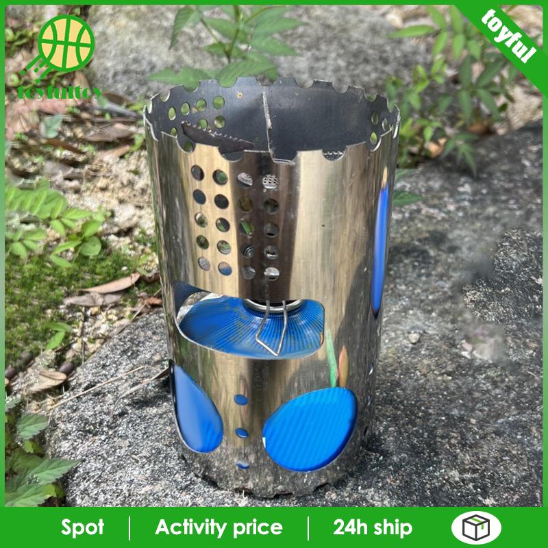 Giá Đỡ Chắn Gió Nấu Ăn Bằng Thép Không Gỉ Tiện Lợi Khi Đi Cắm Trại