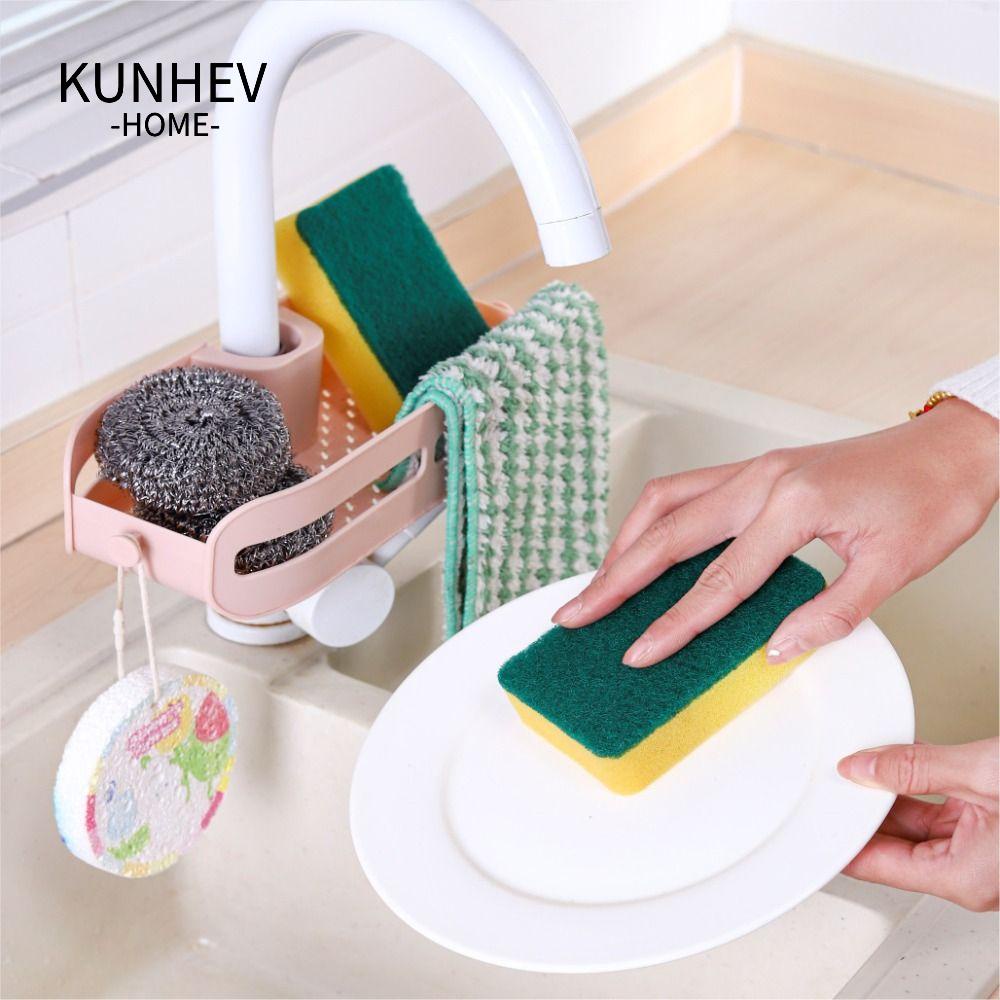 KUNHEV Giỏ Đựng Mút Rửa Chén Thiết Kế Mới Tiện Lợi Dễ Sử