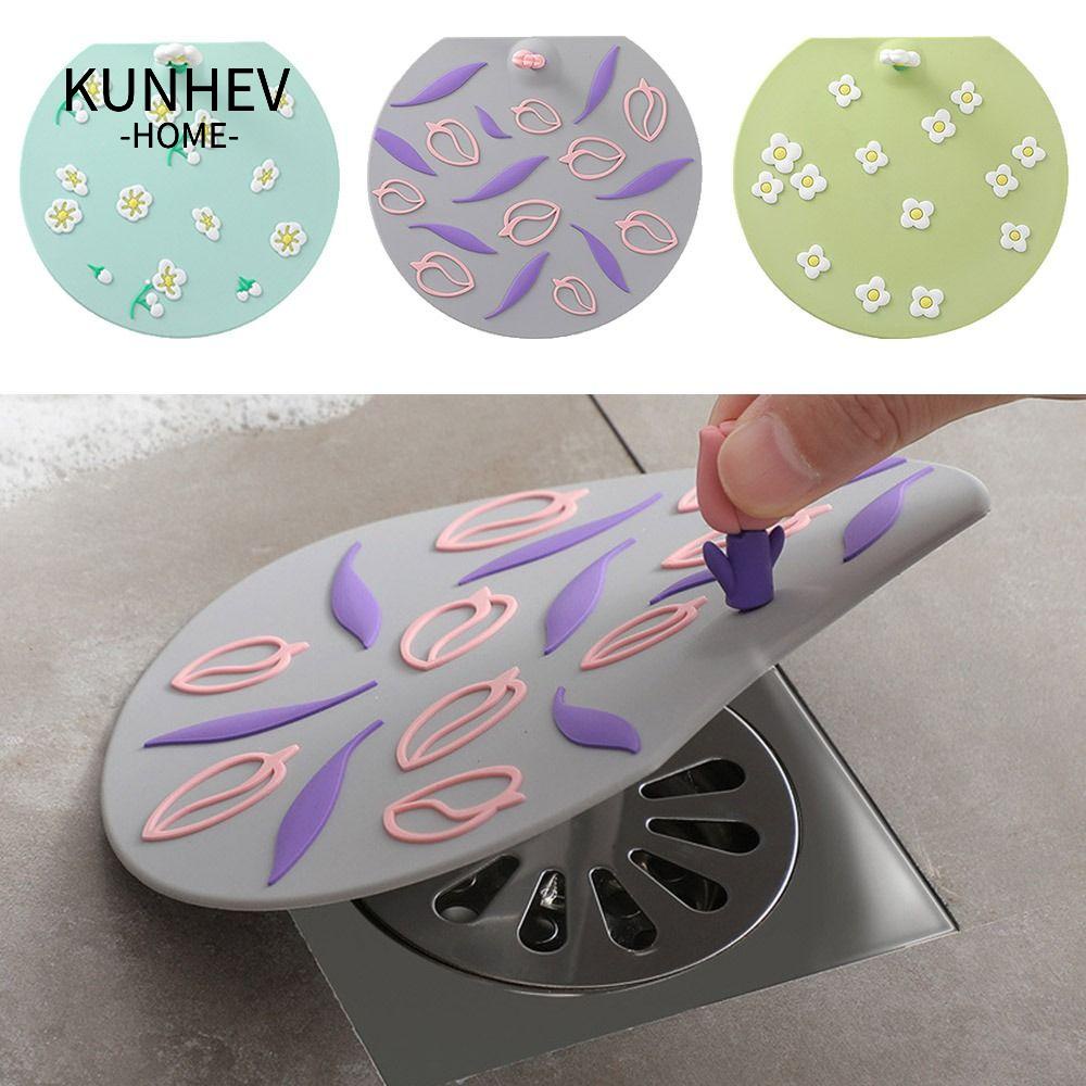 KUNHEV Tấm Lọc Rác Bồn Rửa Chén Mềm Mại Chống Côn Trùng Tiện Lợi Ốp