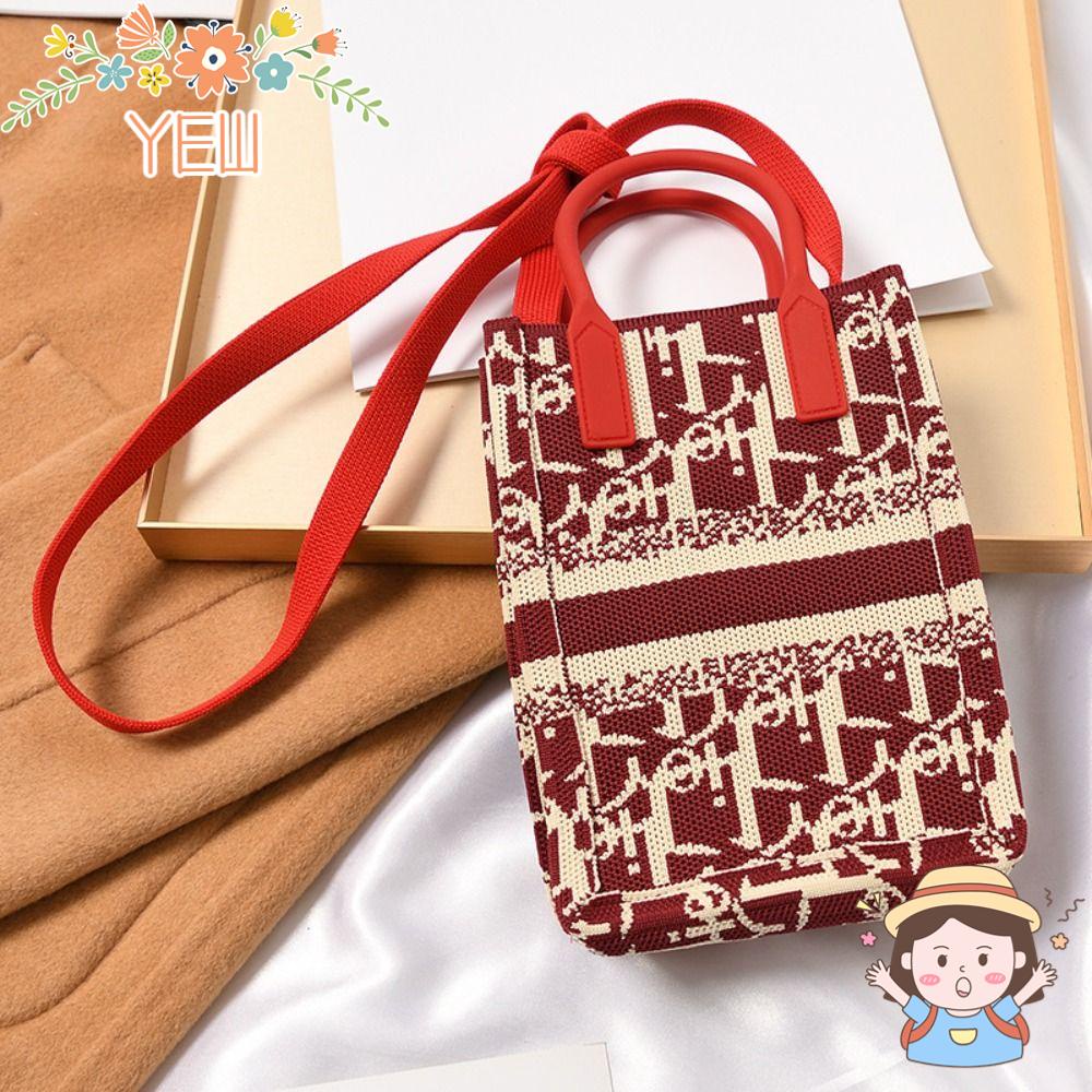 Túi Xách Đeo Chéo Vai Họa Tiết Hình Học Thắt Nút Bằng Tay Có Dây Xích Màu Sắc Thời Trang