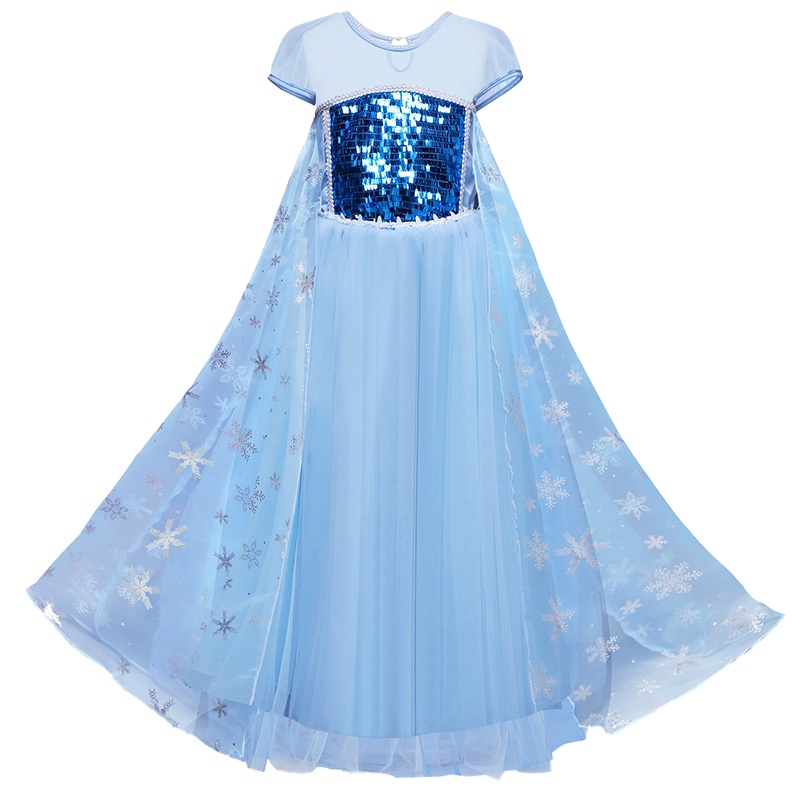 Đầm Hóa Trang Công Chúa Elsa / Công Chúa Băng Giá Cho Bé Gái 4-10 Tuổi