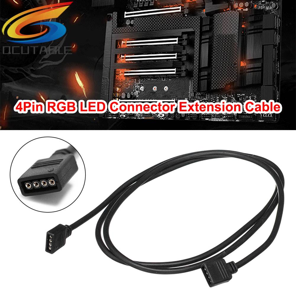 Cáp Nối Dài Đèn LED RGB 5050 3528 4Pin Màu Đen