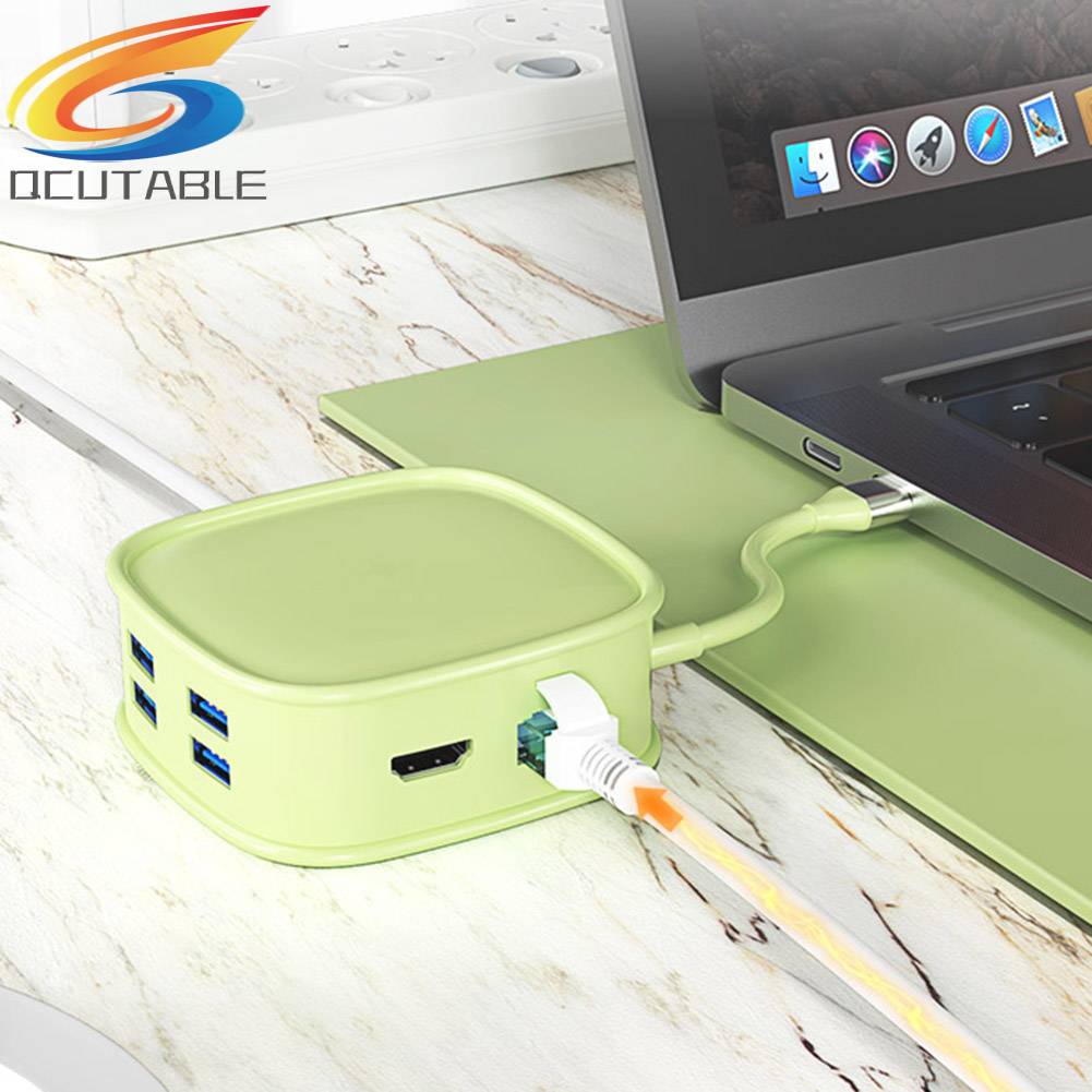 Bộ Chia Cổng Sạc USB 10 Trong 1 Hình Túi Xách