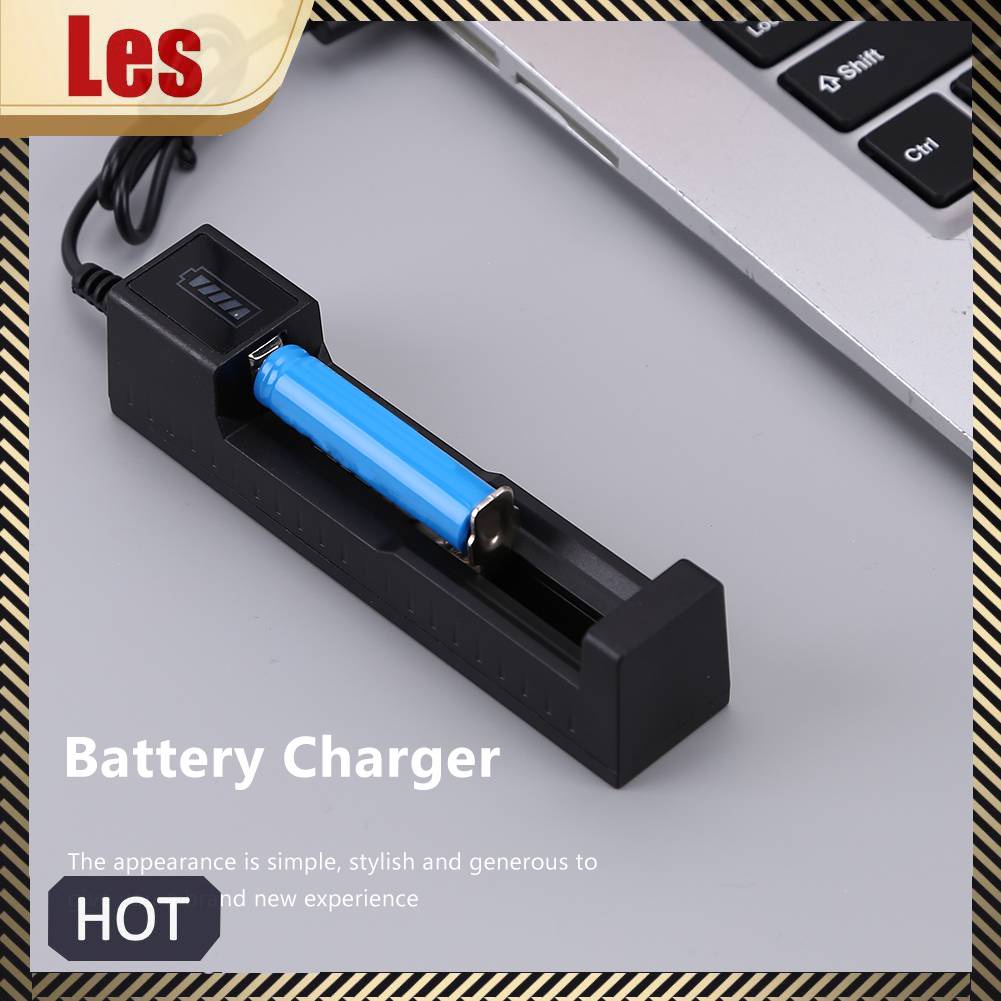 Bộ Sạc Pin USB 1 Rãnh Cho 18650 22650 16340