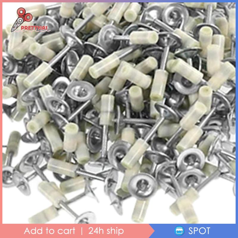 [Prettyia1] Set 100 Móc Treo Trần Nhà Bằng Thép Dùng Làm Móng Thủ Công DIY