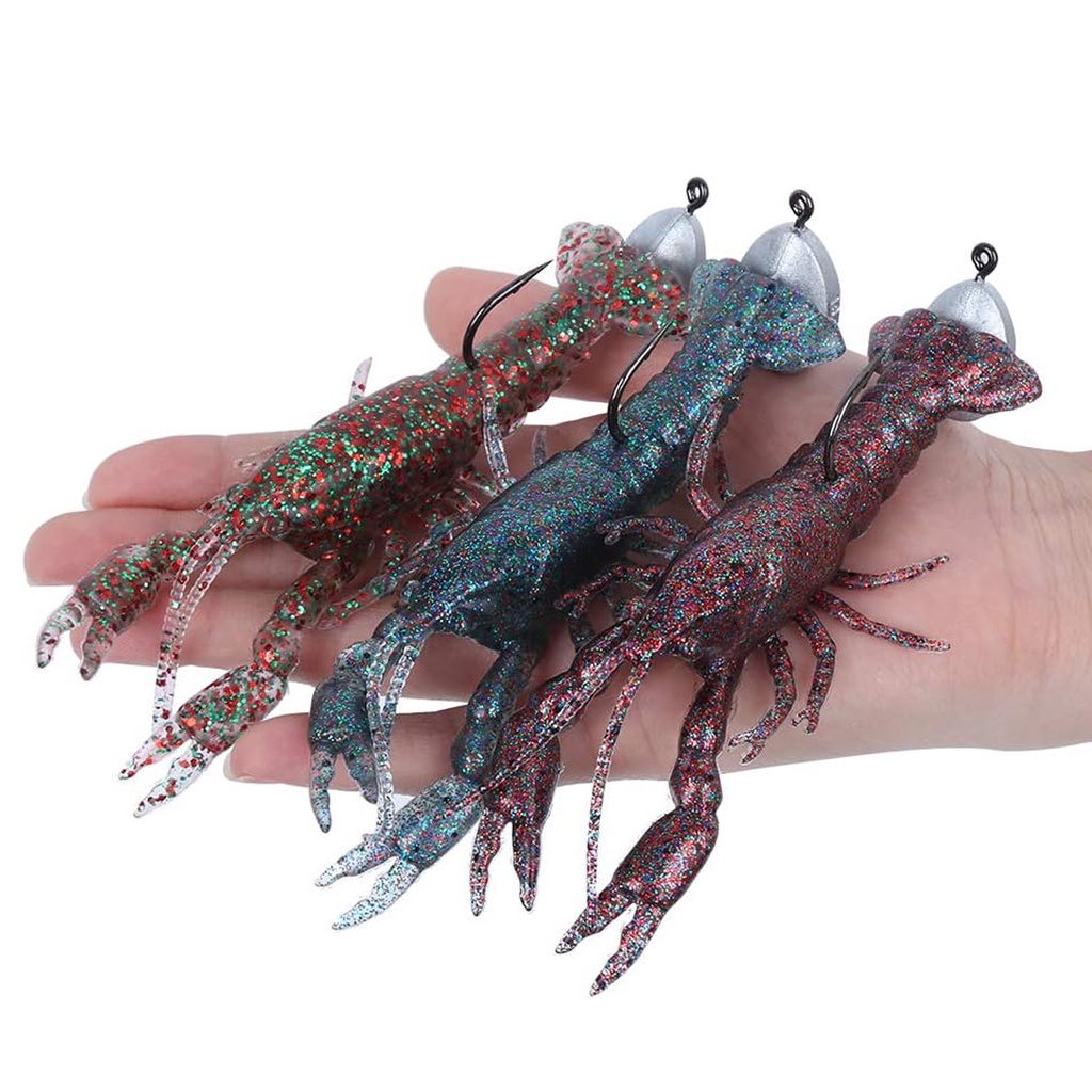 Mồi Câu Cá Giả Hình Tôm Mềm 13cm / 136g