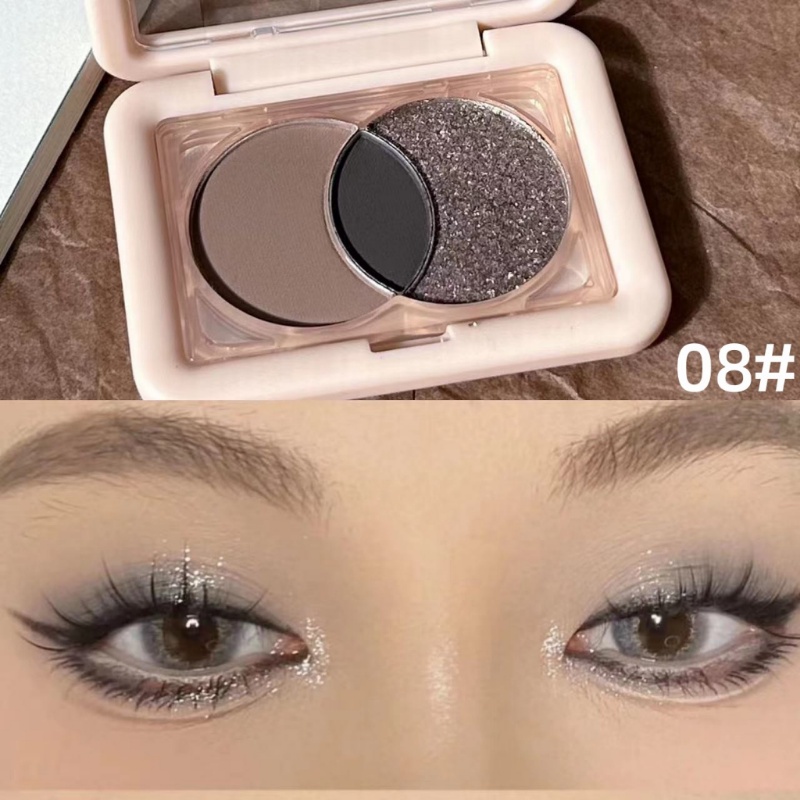 Bảng Phấn Mắt 3 Màu Sắc Tông Lì / Hiệu Ứng Ngọc Trai Thiết Kế Hộp Vuông Nhỏ Nhắn