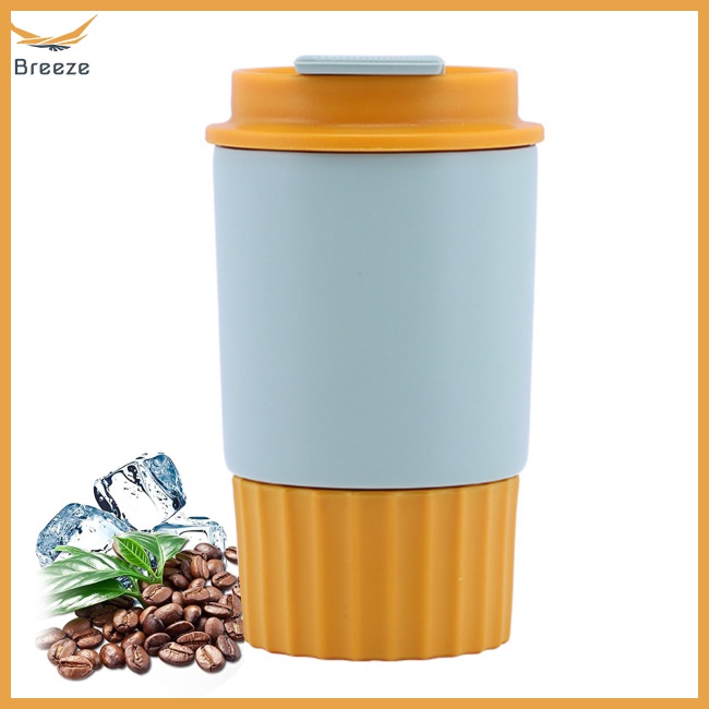 Cốc Cà Phê Cách Nhiệt Bằng Thép Không Gỉ 304 360ml Chống Bỏng Có Thể Tái Sử Dụng