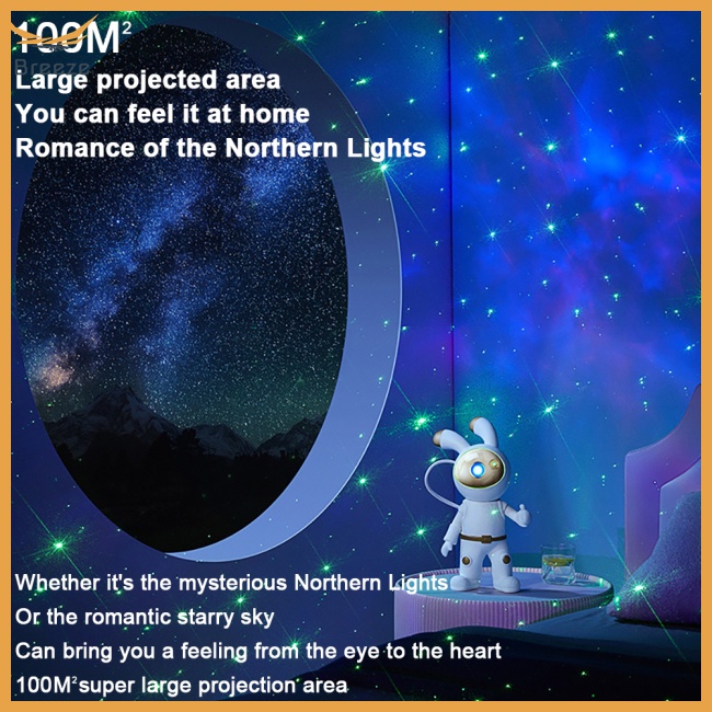 Đèn Chiếu Xoay 360 Độ Hình Thỏ Xinh Xắn