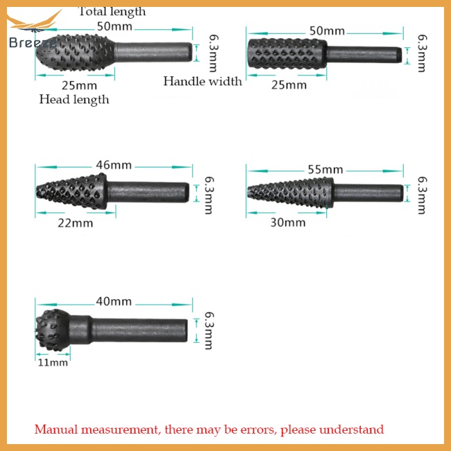 Bộ 5 Mũi Khoan 1 / 4 '' Chuyên Dụng Cắt Gỗ