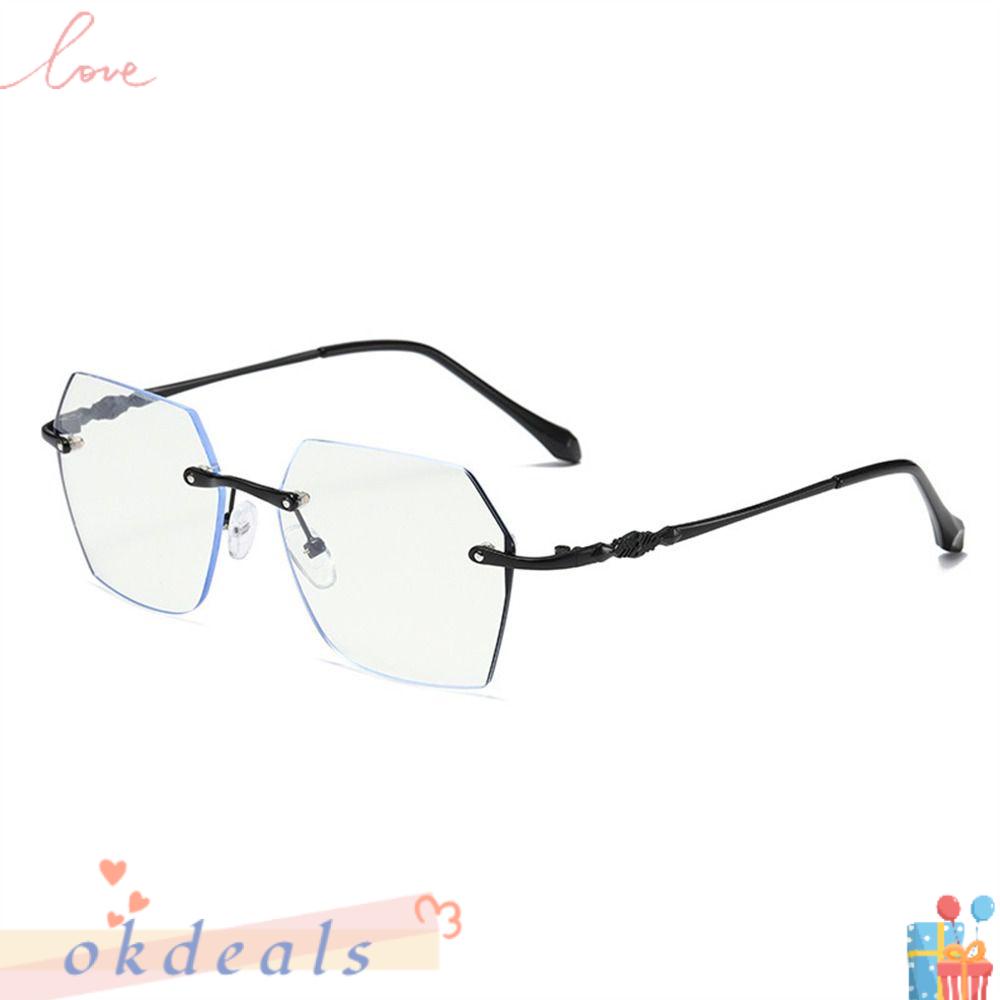 Mắt Kính Không Gọng Chống Ánh Sáng Xanh Siêu Nhẹ Thời Trang Cho Nam
