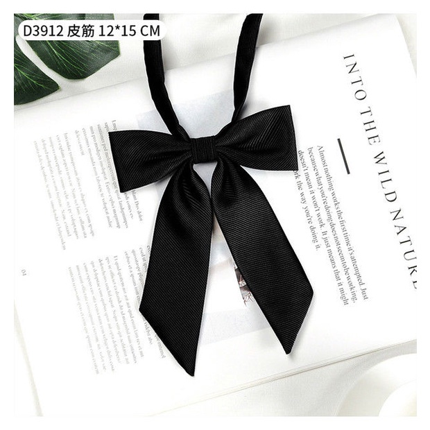 Cà Vạt Nơ Đồng Phục Màu Đen Phong Cách Nhật Bản Cho Nam Và Nữ