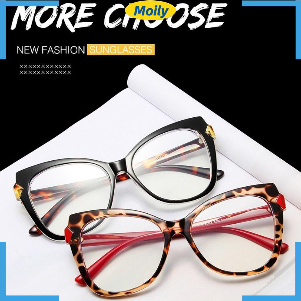 MOILYVN Kính Mát Mắt Mèo Chống Ánh Sáng Xanh Phong Cách Cổ Điển Cho Nữ