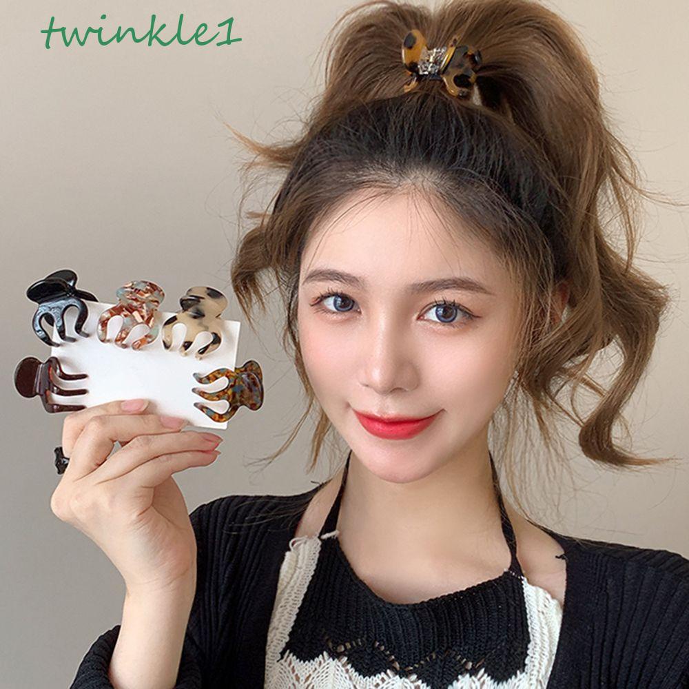 TWINKLE Kẹp Tóc Móng Vuốt Đuôi Ngựa Nhỏ Thời Trang Pháp Sang Trọng Ngọt Ngào Dành Cho Bạn Nữ