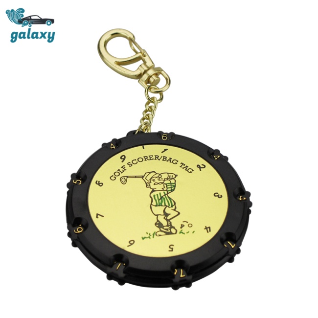Galaxy Máy Đếm Điểm Chơi Golf 18 Lỗ Kèm Móc Khóa Tiện Dụng