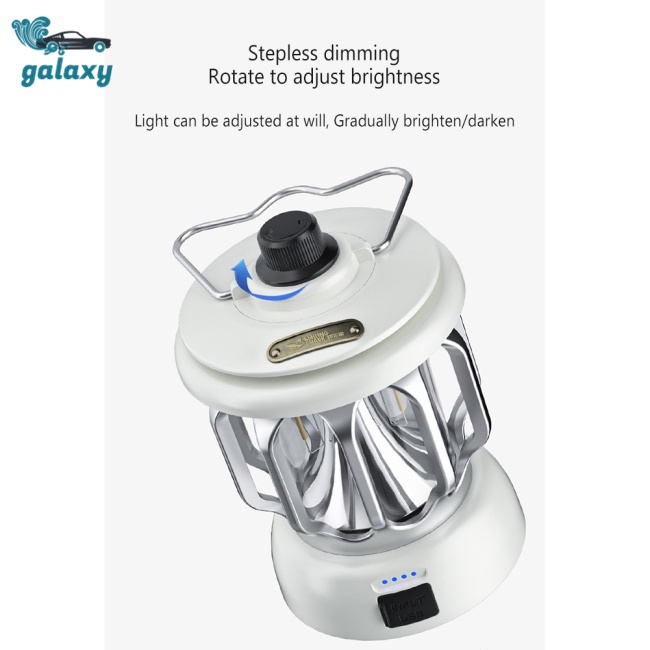 Galaxy Đèn Led Cắm Trại Sạc Usb Chống Nước Có Móc Treo